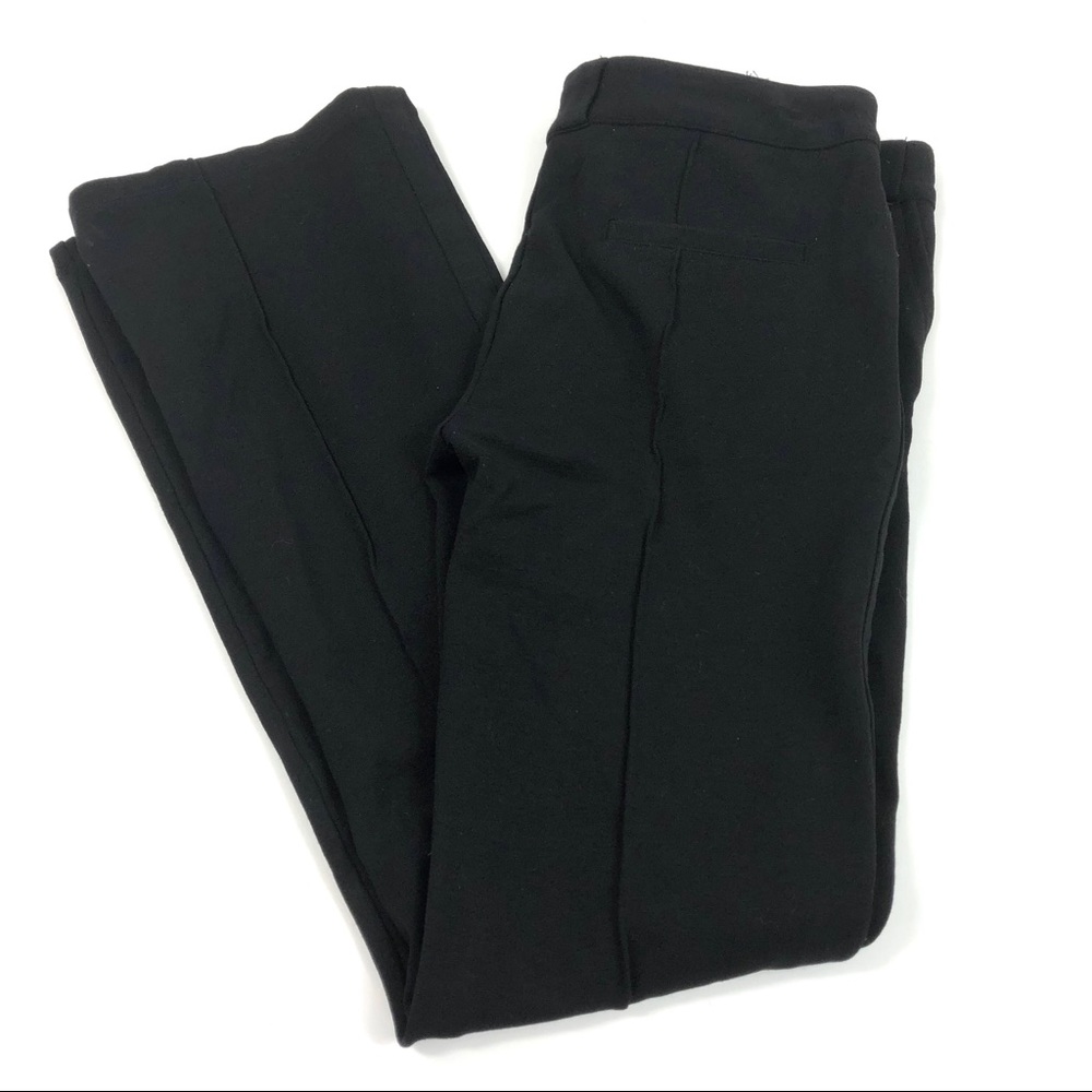 Romeo & Juliet Couture Ponte Seam Black Pants L